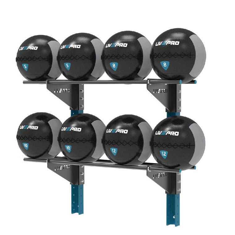 заказать Стеллаж настенный для медицинских мячей LIVEPRO Brackets-medball storage