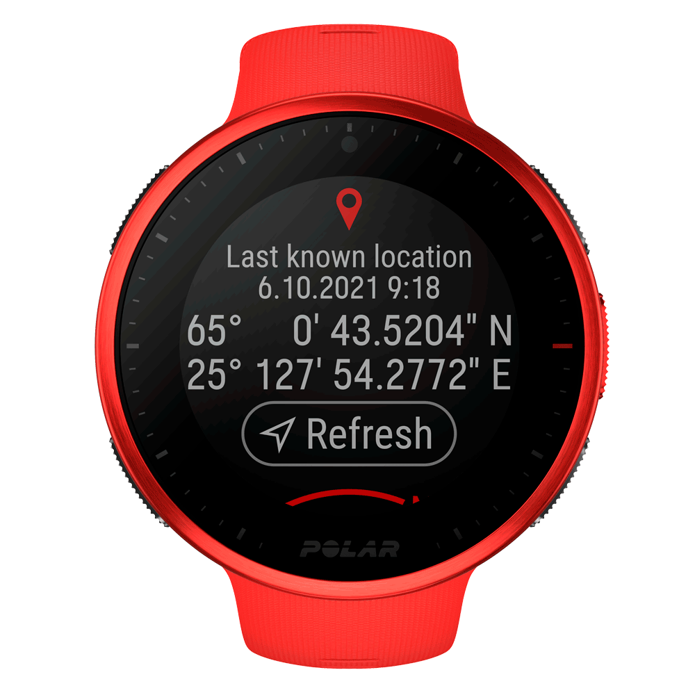 Заказать Мультиспортивные часы-пульсометр с  GPS Polar VANTAGE V2, красный