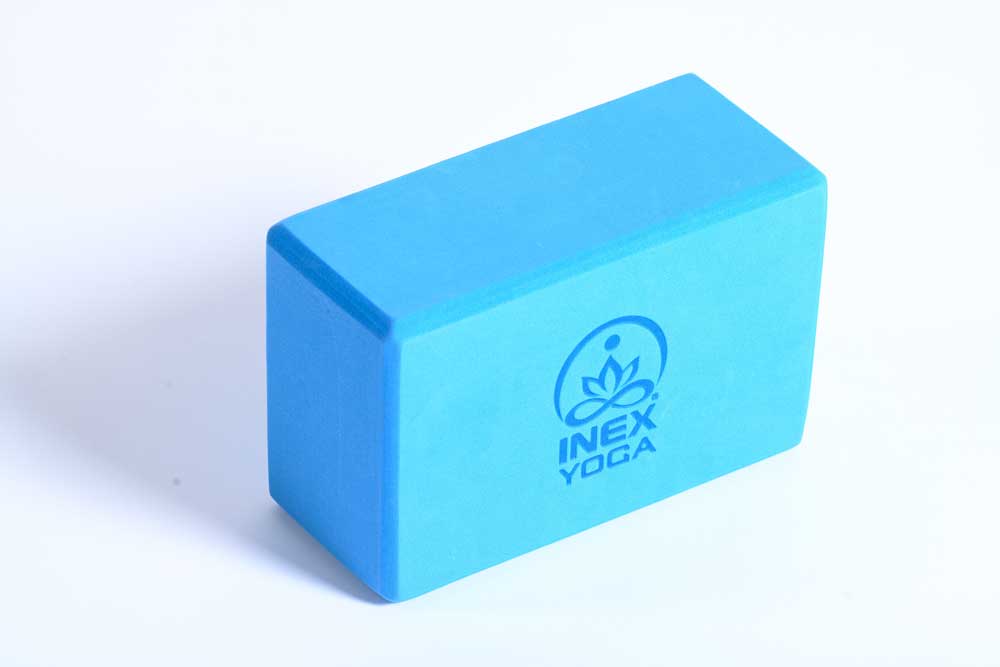 Заказать Блок для йоги INEX EVA Yoga Block laser Logo, синий, 4"
