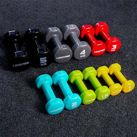 Заказать Гантели для аэробики LIVEPRO Colored Studio Dumbbell